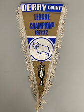 Derby County grand fanion 1971 - 1972 vintage football banderin pennant soccer