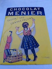 Plaque publicitaire chocolat MENIER Éditions Clouet 