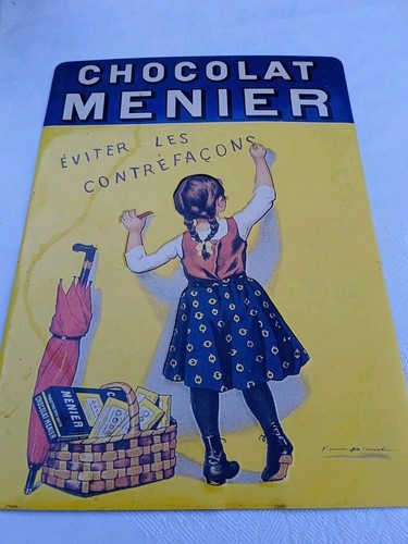 Plaque publicitaire chocolat