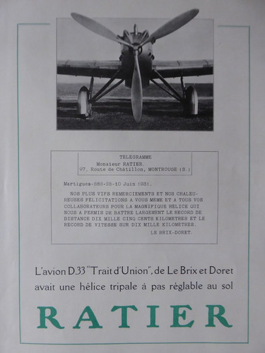 1931 pub ratier helice - 7/1931,