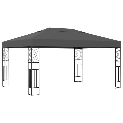 Gazebo x13 1 anthracite - gazebo, 9.8'x13.1'anthracite
