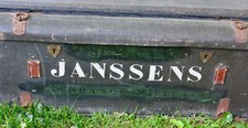 JANSSENS, ancienne malle cantine officier Janssens, malle militaire,WW1 ou avant