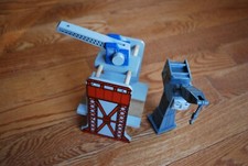 Vintage Wooden Railway TOY Crane Set, CRANKY BRIO, THOMAS COMPATIBLE 
