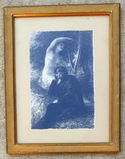 Tableau-Lithographie En Noir-Cadre- Fantin Latour-Provenance Intéressante