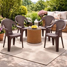 4 pièces chaise empilable