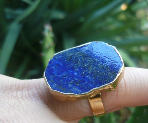 Bague ajustable lapis - bague,