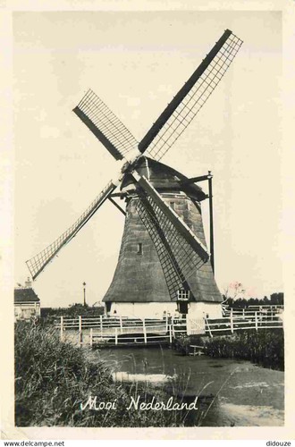 Carte postale moulin à - postale,