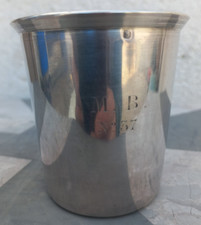 Timbale gobelet argent massif