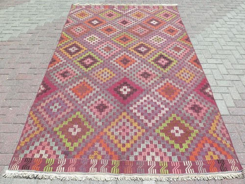 Ancien kilim turc fait - , main