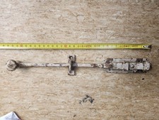 Ancien verrou bas en fer forgé 31cm, ferrure serrure loquet