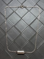 chaine / collier " rouleau " bijoux en argent