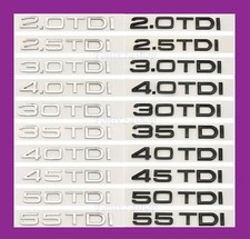 Lettres AUDI TDI TFSI