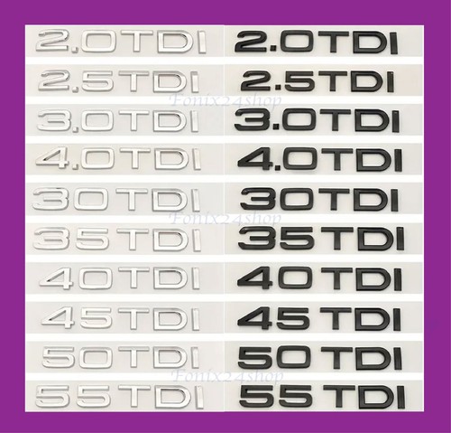 Lettres audi tdi tfsi - lettres,