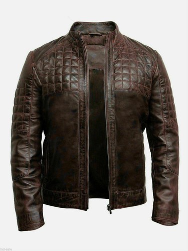 Veste cuir véritable - en,