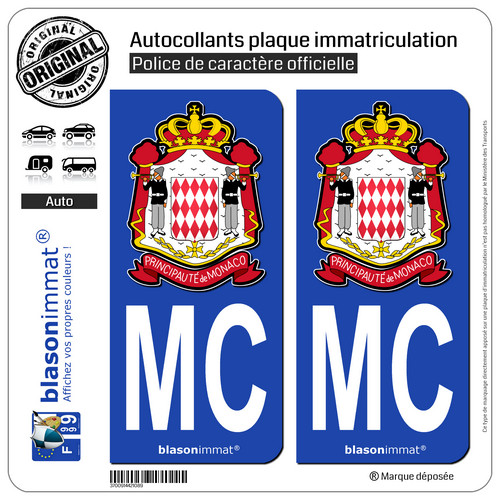 Autocollants plaque - 2,