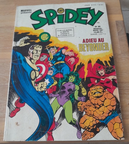 Spidey mars 1987 marvel - spidey,