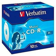 CD-R Verbatim Music CD-R 700 MB Noir [10 Unités]