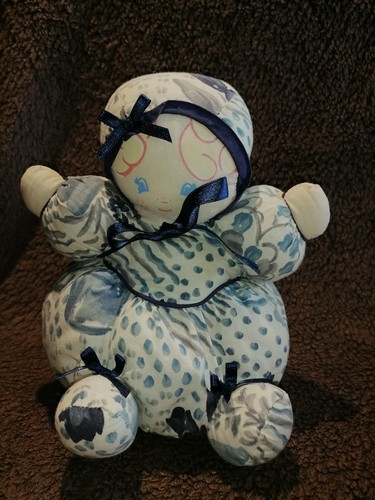 Doudou poupée boule chiffon - poupée,