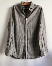 Chemise grise à carreaux coton fitted T38 Kiabi (4412060)