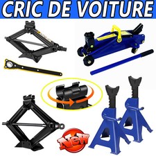 Cric de manœuvre plat 2tonnes, béquille 3tonnes, cric hydraulique 2tonnes
