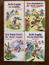 Lot 4 Livres JoJo Lapin - Enid Blyton - Bibliothèque Rose - Hachette -1985-87