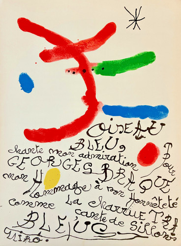 Lithographie joan miro 1964 - lithographie,