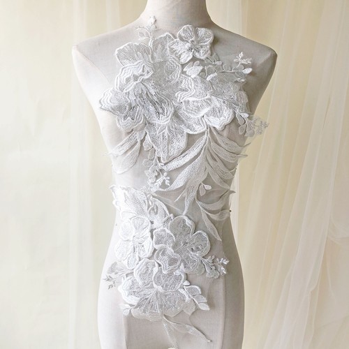 Blanc cassé broderie - blanc,