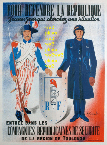 Ww2 photo crs police armistice - ww2,