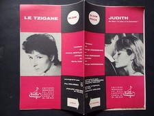 partition JUDITH Gainsbourg - LE TZIGANE Boris Vian - orchestre