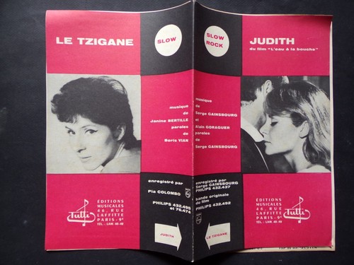 Partition judith gainsbourg - judith,