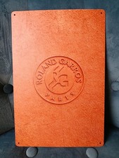 Plaque métal tennis roland