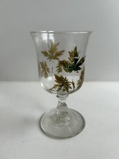 VERRE A PIED ANCIEN PEINT À
