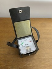 Ancien Sonomètre NOVANEX E2 Holland + Étui Cuir Noir Vintage #B956