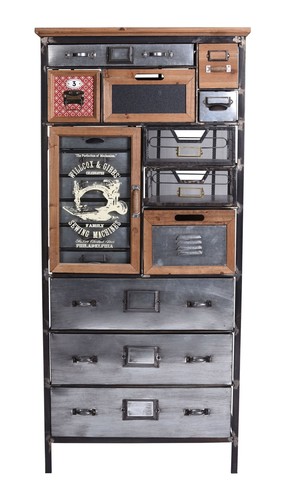 Tiroirs loft commode usine - tiroirs,