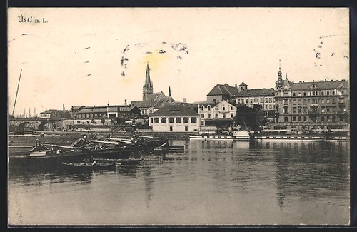 Carte postale aussig - carte,