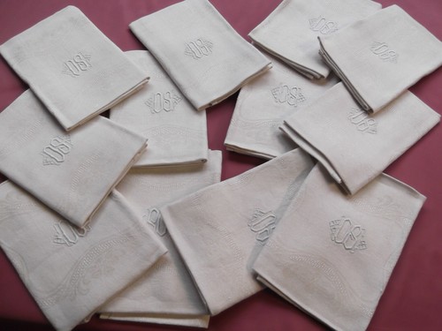 Serviettes table anciennes - serviettes, table anciennes