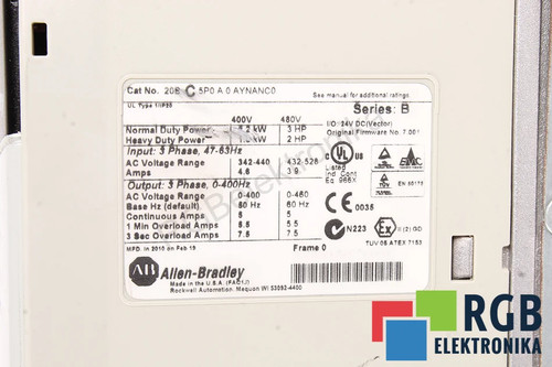 20bc5p0a0aynanc0 powerflex 700 - 20bc5p0a0aynanc0,