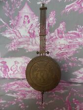 ANCIEN BALANCIER DE PENDULE BRONZE DORÉ ÉPOQUE NAPOLÉON III RESTAURATION EMPIRE