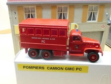 CAMION GMC P.C POMPIERS  1/50 SOLIDO Occasion Mis en Boite TBE