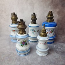 Lampe à Huile Ancienne – Modèles au Choix – Déco Vintage Authentique Bleu