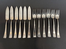 Couverts De Poisson Antiques WMF Art Nouveau Vers 1910 Pour 6 Personnes