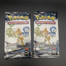 Pokémon Soleil et Lune Ultra Prisme Lot 2 Boosters de 3 Cartes  Echantillon