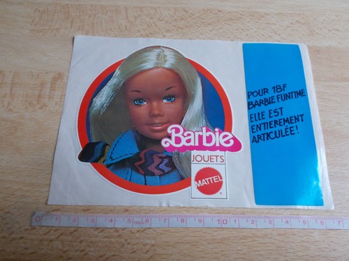 Autocollant vintage barbie - barbie,