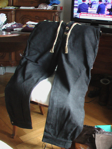 Pantalon cuir épais - en,