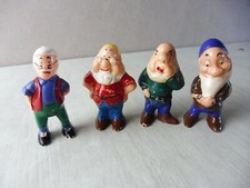 Lot d'anciennes figurines Walt Disney Productions, nains + Gepetto, vintage