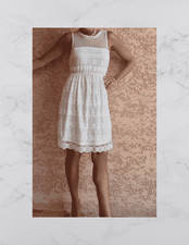 Robe Dentelle et Plumetis