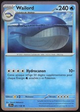Carte Pokémon Wailord  041/159  Holo   Aventures Ensemble Français