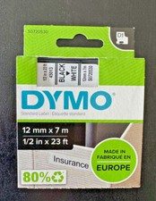 CASSETTE DYMO D1 12mm x 7m - NEUVE - JAMAIS OUVERT