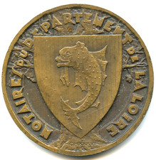 Jeton de présence cuivre Notaires du Département de la Loire n°7322