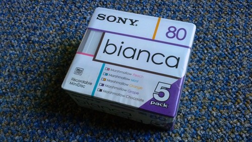 Minidisc sony bianca série - minidisc,